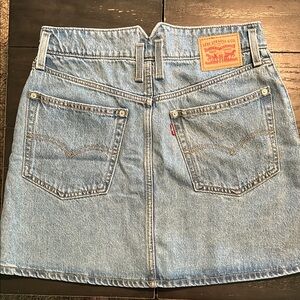 Levi's Blue A-Line Mini Skirt Casual